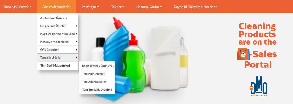 Cleaning Products are on the e-Sales Portal
